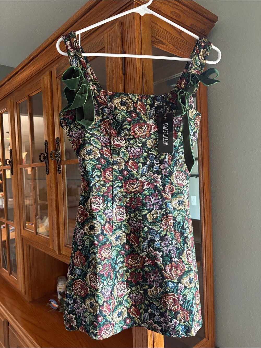 Floral Tapestry Mini Dress